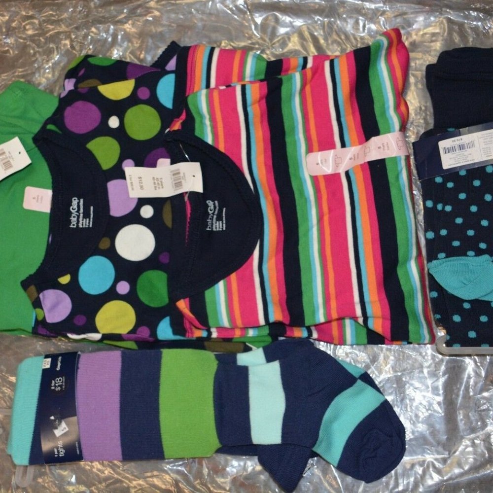 NWT girl GAP playtime favorites tops tights lot 5